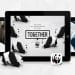 Imagen con origami de animales, un elefante, pandas y logo de WWF junto al texto 'Together', sobre una tableta y fondo gris – Mundo Chido
