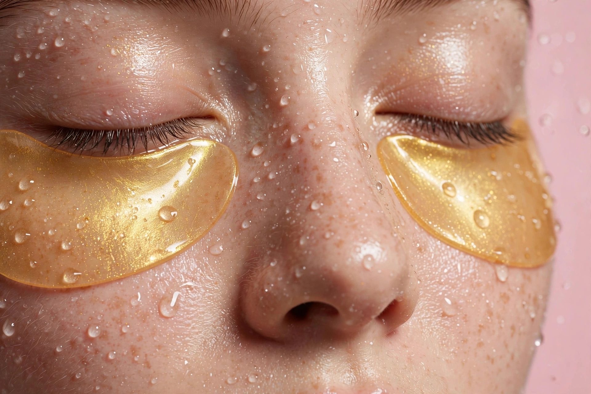 Parches de hidrogel para los ojos, tendencia viral de belleza