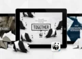 Imagen con origami de animales, un elefante, pandas y logo de WWF junto al texto 'Together', sobre una tableta y fondo gris – Mundo Chido