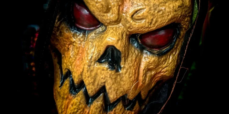 Máscara de espantapájaros para Halloween