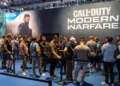 Estand promocional de Call of Duty Modern Warfare en la feria Gamescom 2019