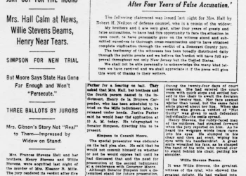 Portada del New York Times de 1926 sobre un famoso caso de asesinato real