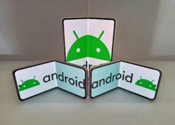 Smartphone plegable abierto