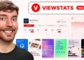 Miniatura promocional de ViewStats con panel de analíticas de YouTube