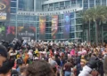 Cosplayers caracterizados de Star Wars