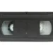 Videocassette VHS visto de frente
