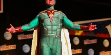 Cosplay de Visión, el personaje de Marvel